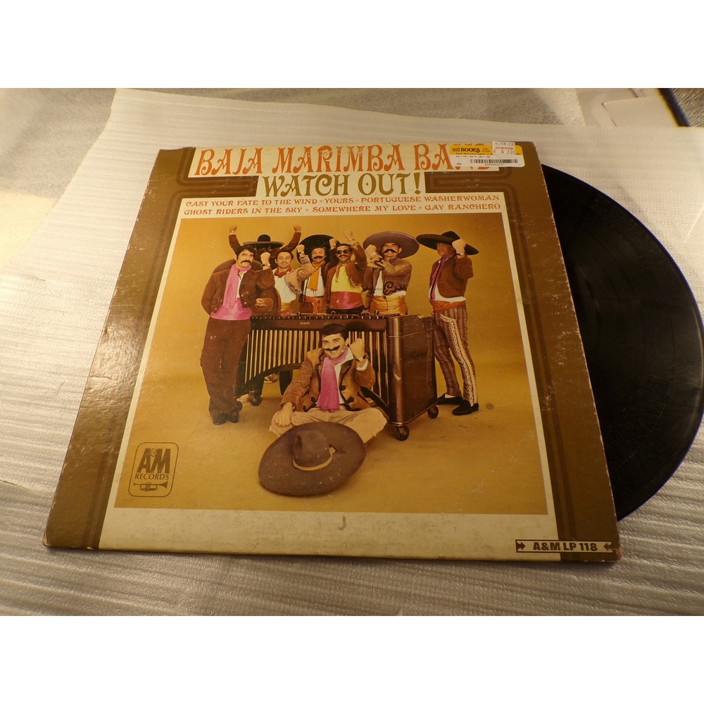 Baja Marimba Band Watch Out! Vinyl LP Record A&M LP 118 Mono 1966 Jazz Latin Pop